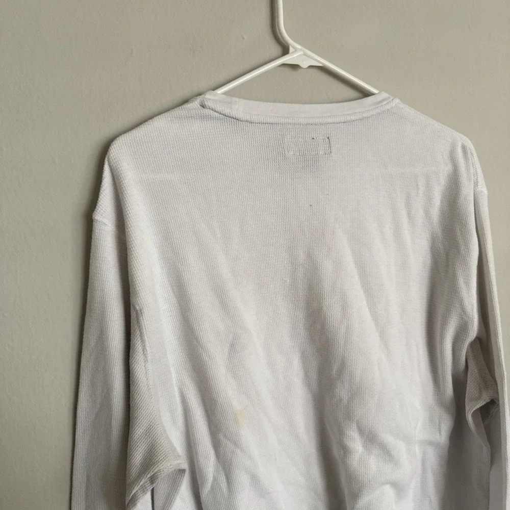 Polo Ralph Lauren Thermal Sweatshirt‎  Long Sleeve Sweater Mens Size XL STAINED